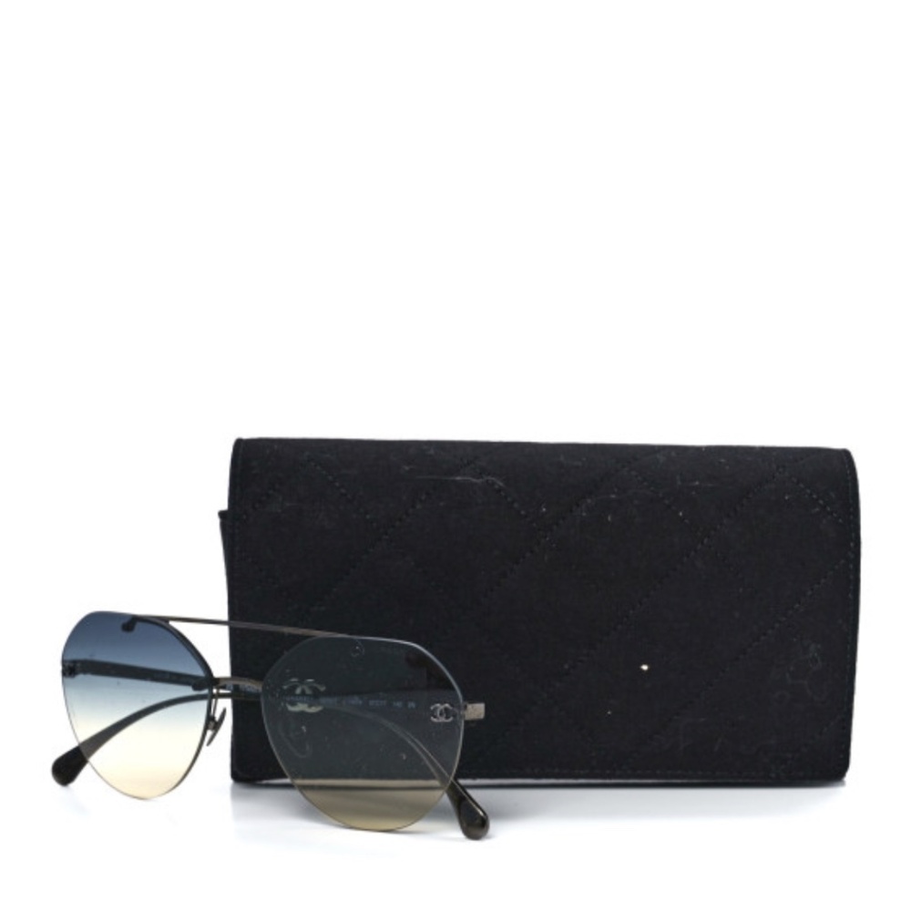 💎AUTHENTIC💎 Chanel Aviator Sunglasses - Picture 8 of 8
